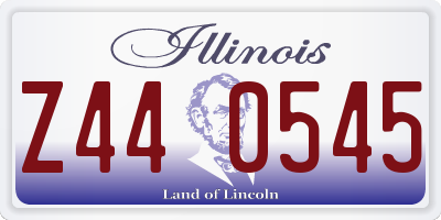 IL license plate Z440545