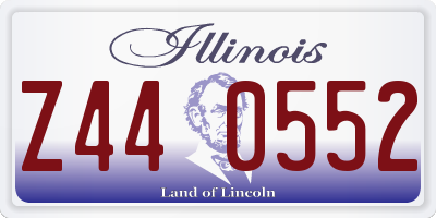 IL license plate Z440552