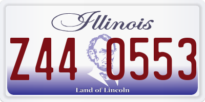 IL license plate Z440553