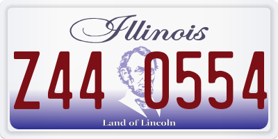 IL license plate Z440554
