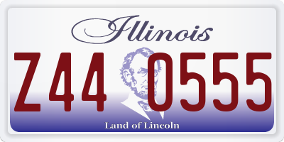 IL license plate Z440555