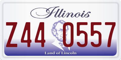 IL license plate Z440557