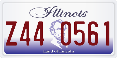 IL license plate Z440561
