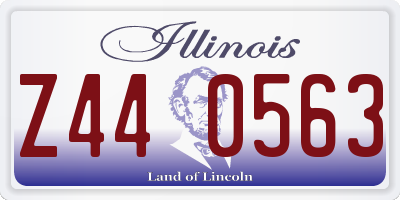 IL license plate Z440563