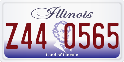 IL license plate Z440565