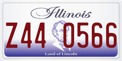 IL license plate Z440566