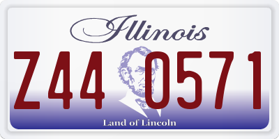IL license plate Z440571