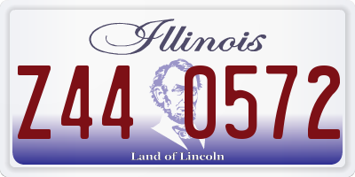 IL license plate Z440572