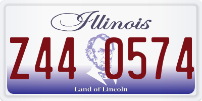 IL license plate Z440574