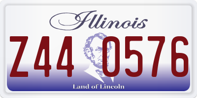 IL license plate Z440576