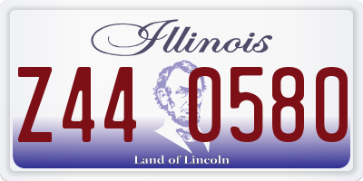 IL license plate Z440580