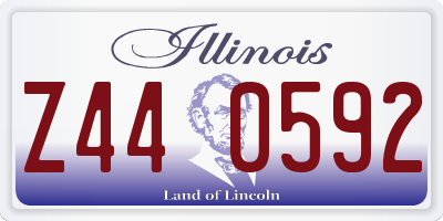 IL license plate Z440592