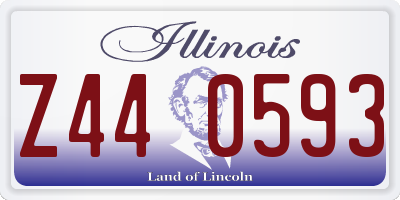 IL license plate Z440593