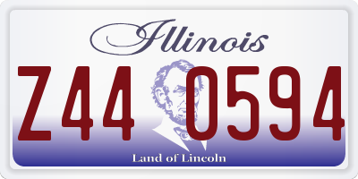 IL license plate Z440594