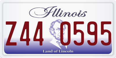 IL license plate Z440595