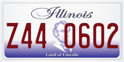 IL license plate Z440602