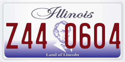 IL license plate Z440604