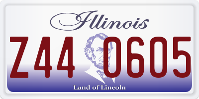IL license plate Z440605
