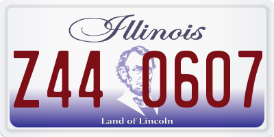 IL license plate Z440607