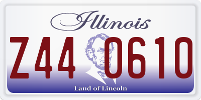IL license plate Z440610