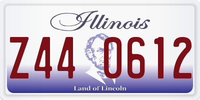 IL license plate Z440612