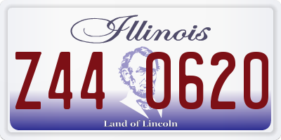 IL license plate Z440620