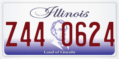 IL license plate Z440624