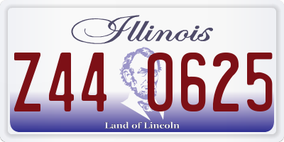 IL license plate Z440625