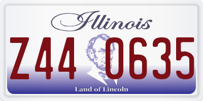 IL license plate Z440635