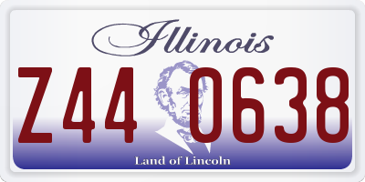 IL license plate Z440638