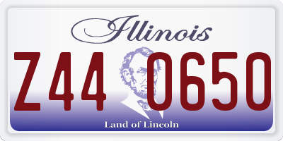 IL license plate Z440650