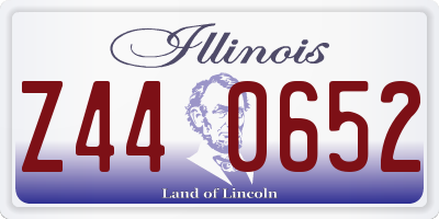 IL license plate Z440652