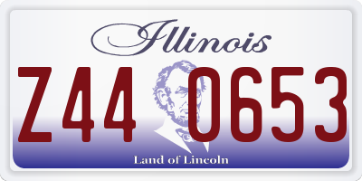 IL license plate Z440653