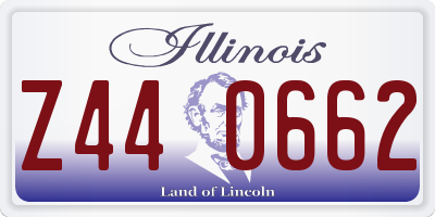 IL license plate Z440662