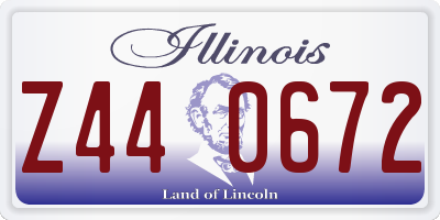 IL license plate Z440672