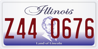 IL license plate Z440676