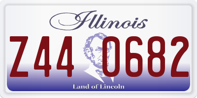 IL license plate Z440682
