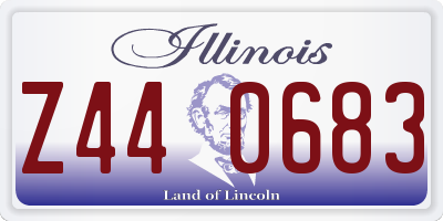IL license plate Z440683