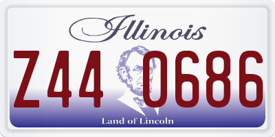 IL license plate Z440686