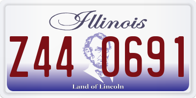 IL license plate Z440691