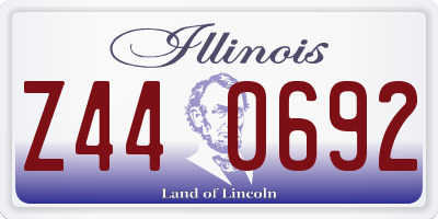 IL license plate Z440692