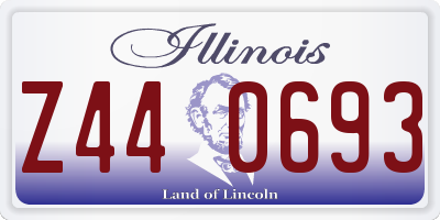 IL license plate Z440693