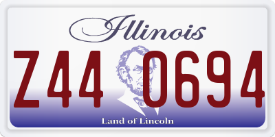 IL license plate Z440694