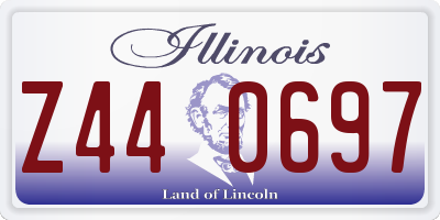 IL license plate Z440697