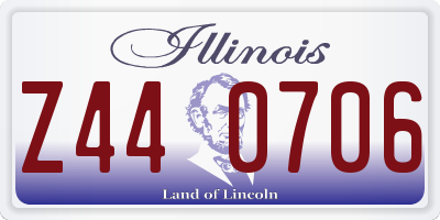 IL license plate Z440706