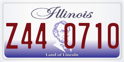 IL license plate Z440710