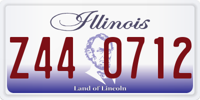 IL license plate Z440712