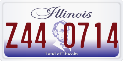 IL license plate Z440714