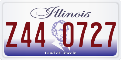IL license plate Z440727