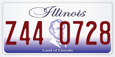 IL license plate Z440728